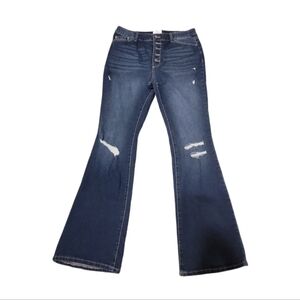 True Craft High Rise Flat button fly jeans